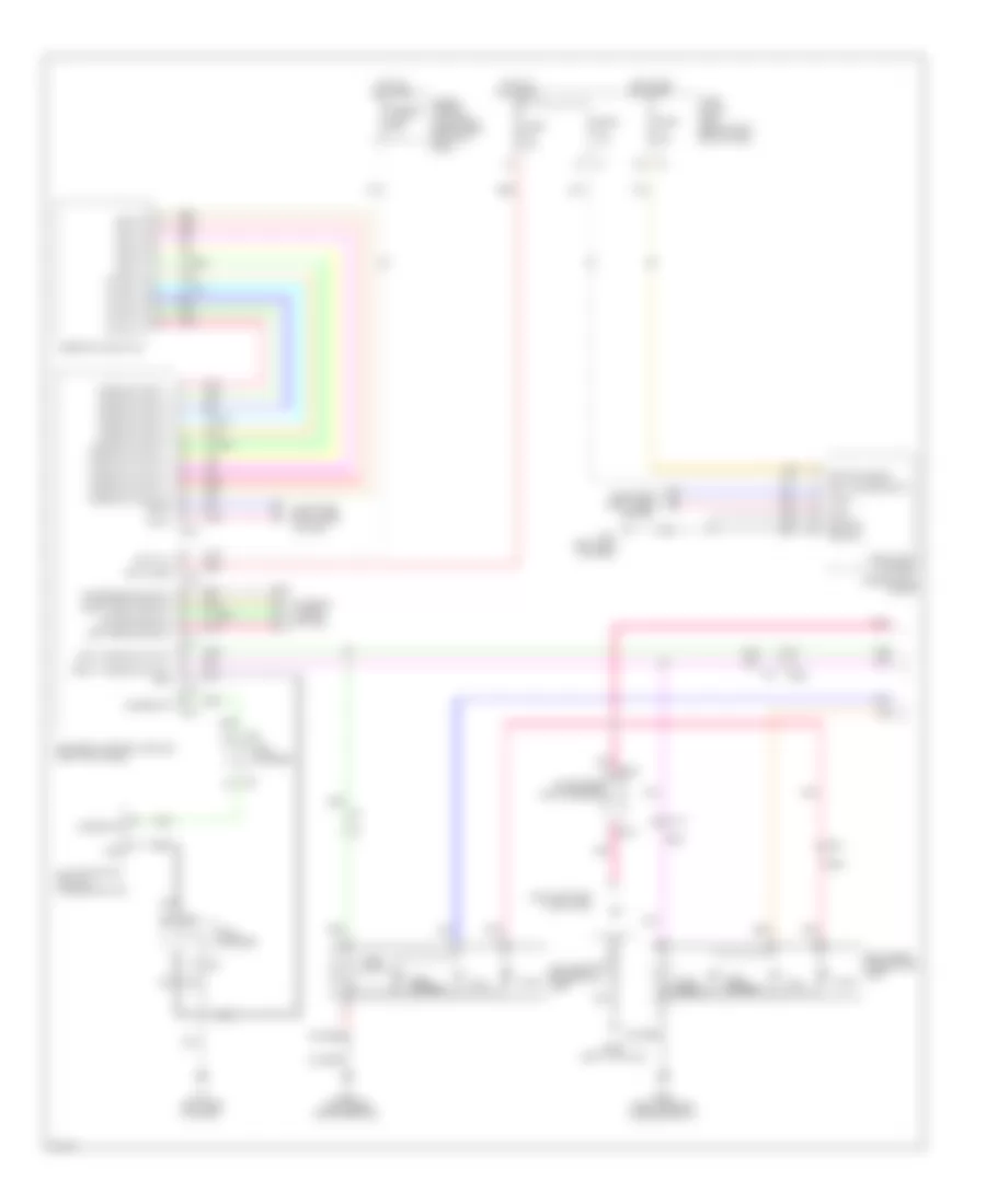 Exterior Lamps Wiring Diagram 1 of 2 for Infiniti M35h 2012