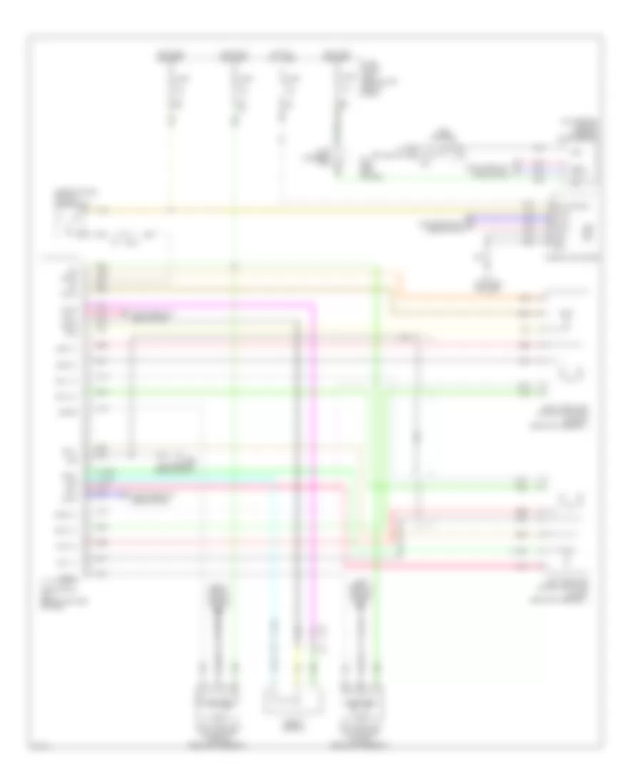 Adaptive Front Lighting Wiring Diagram for Infiniti M35h 2012