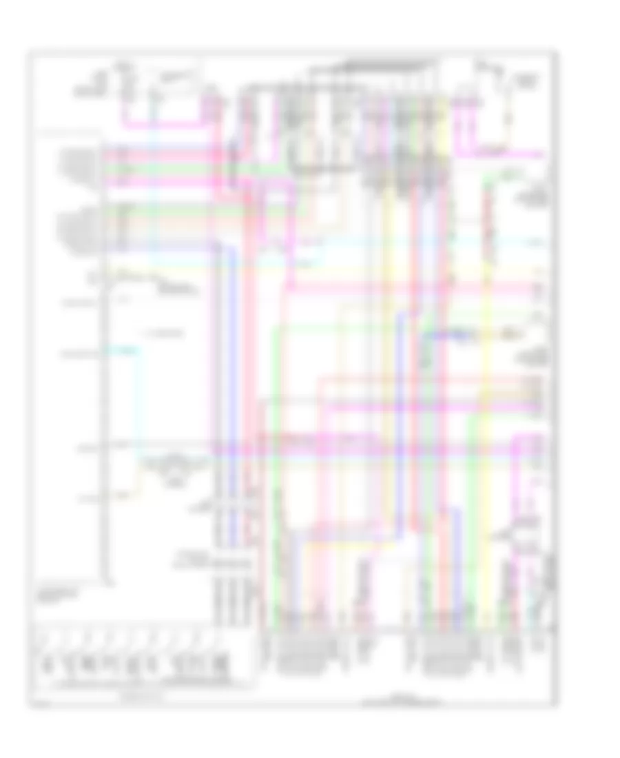 Navigation Wiring Diagram 1 of 4 for Infiniti M35h 2012