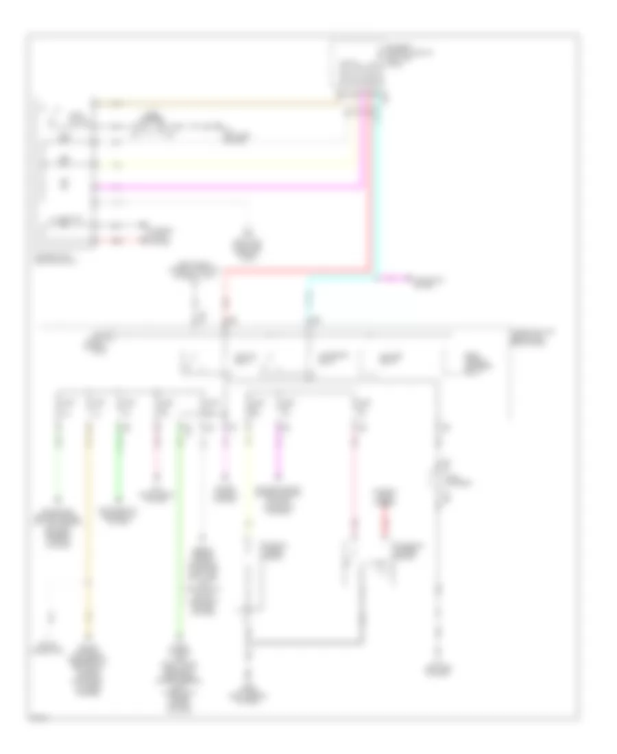 Power Distribution Wiring Diagram (2 of 3) for Infiniti M35h 2012