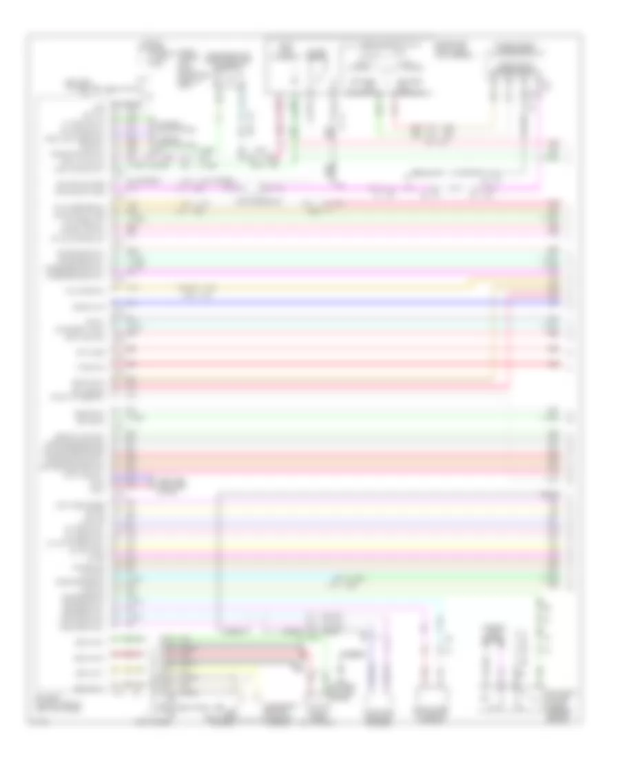 Power Door Locks Wiring Diagram 1 of 4 for Infiniti M35h 2012
