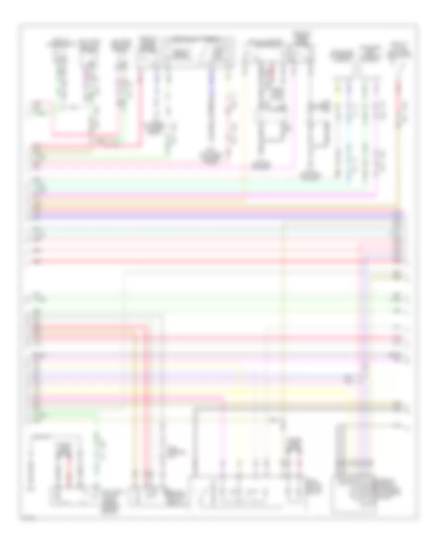 Power Door Locks Wiring Diagram (2 of 4) for Infiniti M35h 2012
