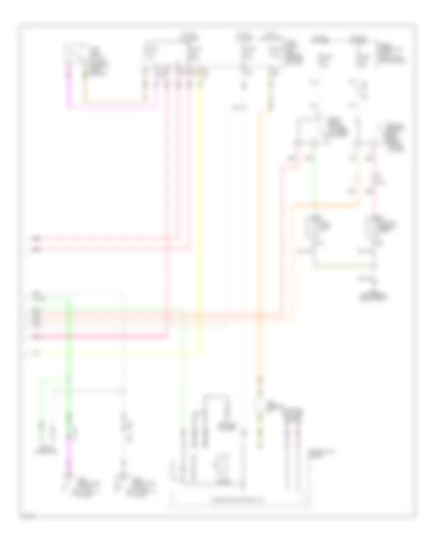 Power Door Locks Wiring Diagram 4 of 4 for Infiniti M35h 2012