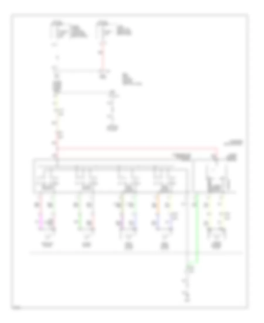 Passenger Power Seat Wiring Diagram for Infiniti M35h 2012