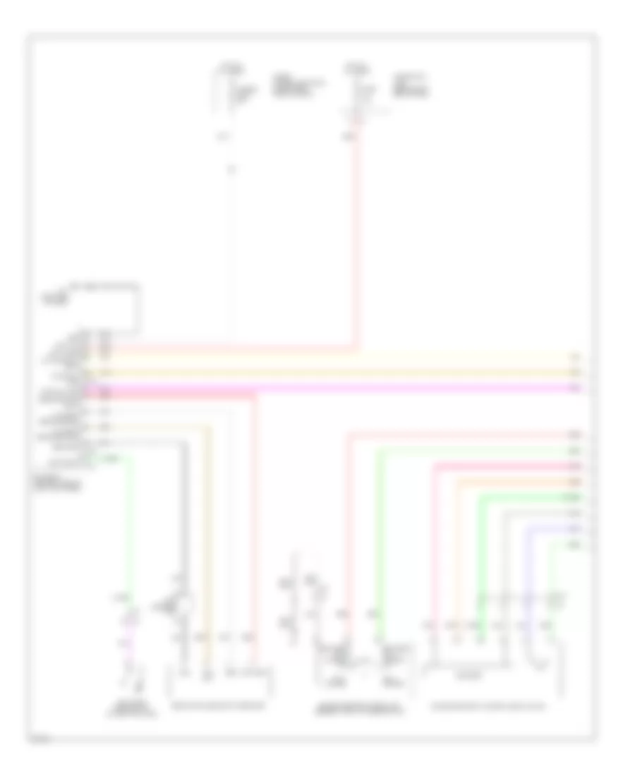 Power Windows Wiring Diagram 1 of 2 for Infiniti M35h 2012