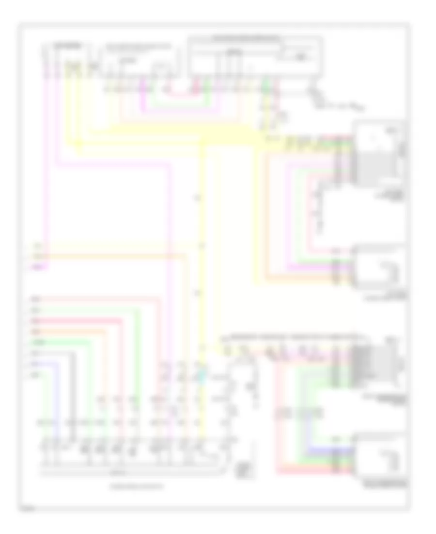 Power Windows Wiring Diagram 2 of 2 for Infiniti M35h 2012