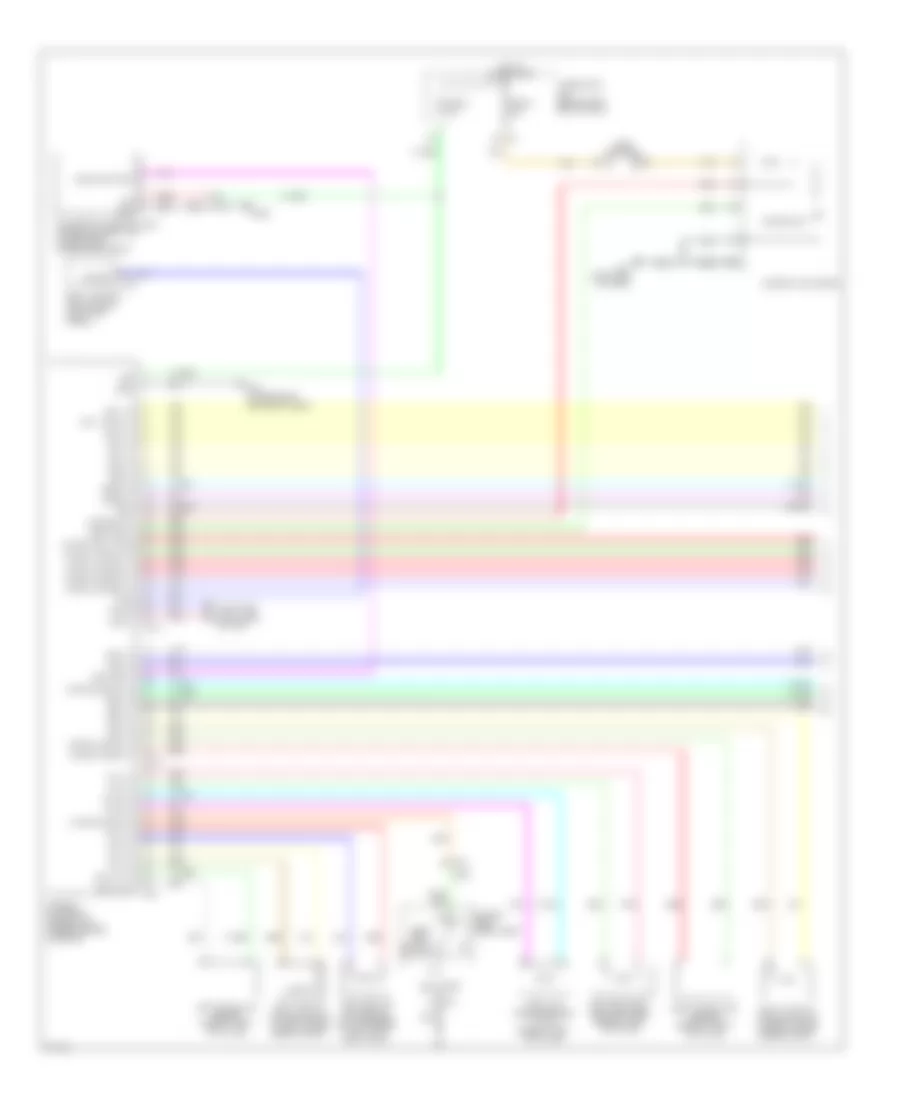 Supplemental Restraints Wiring Diagram 1 of 2 for Infiniti M35h 2012