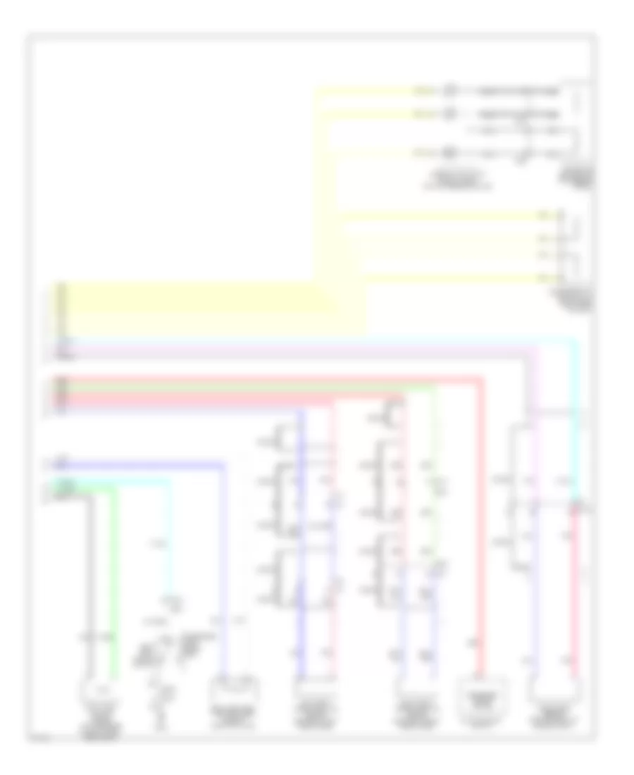 Supplemental Restraints Wiring Diagram 2 of 2 for Infiniti M35h 2012