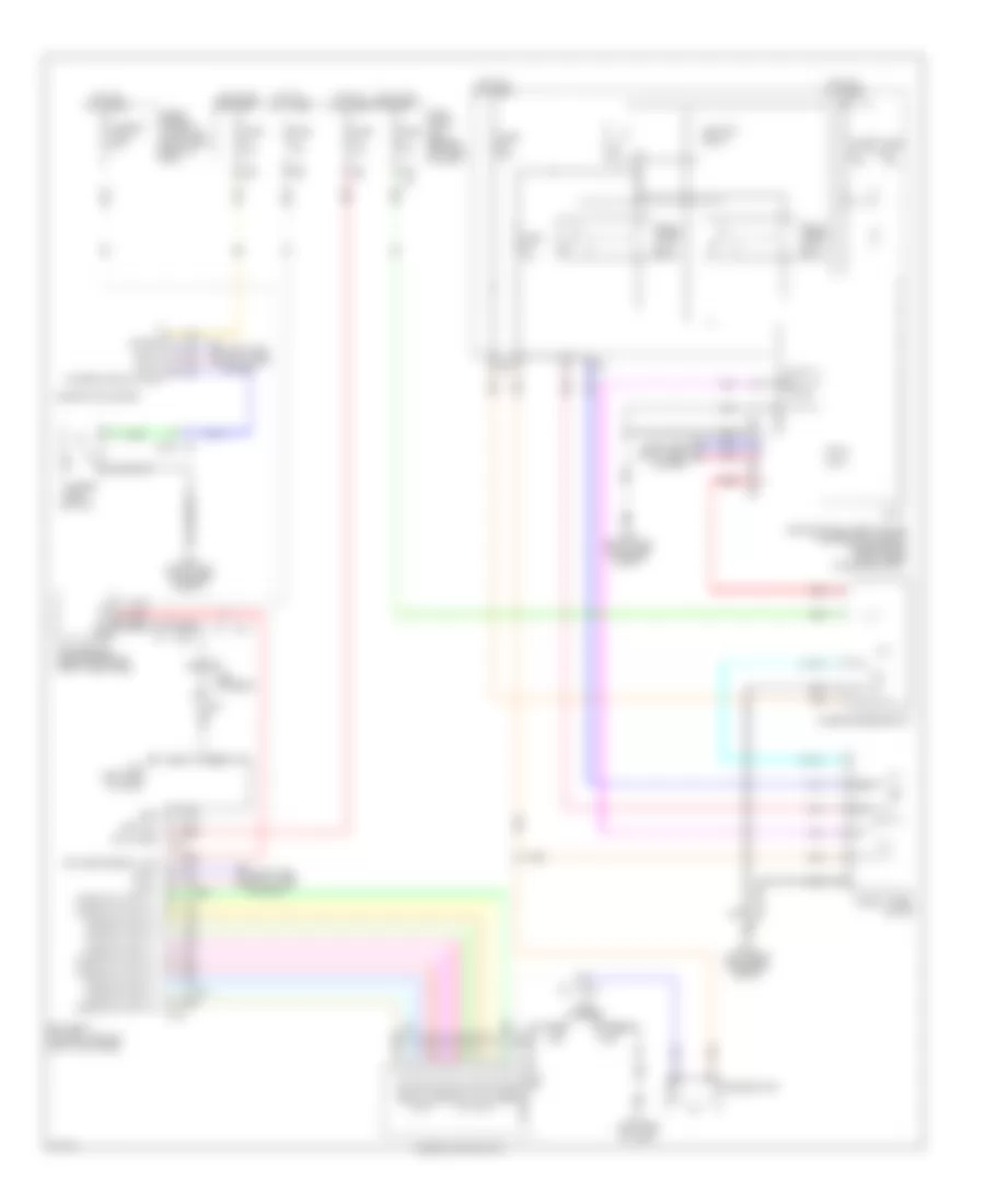 Wiper Washer Wiring Diagram for Infiniti M35h 2012