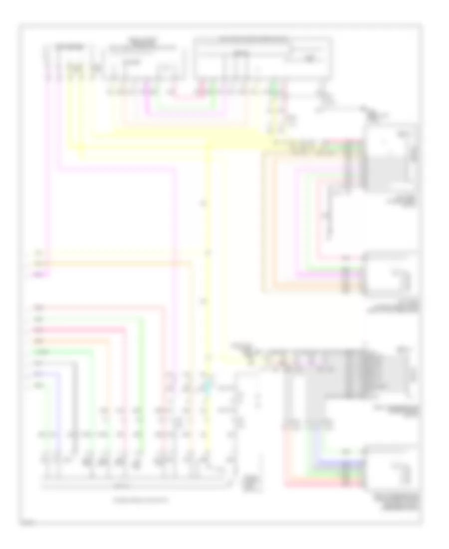 Power Windows Wiring Diagram (2 of 2) for Infiniti M37 2012