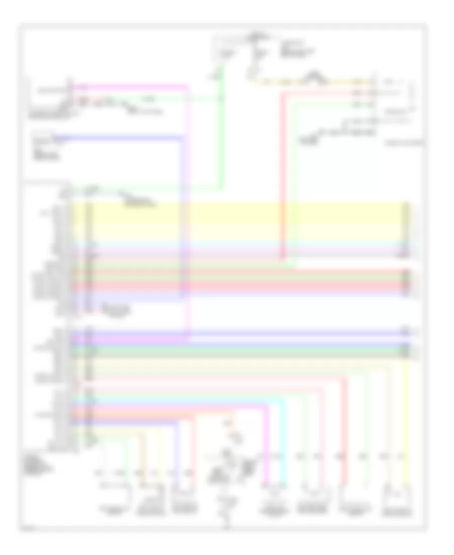 Supplemental Restraints Wiring Diagram 1 of 2 for Infiniti M37 2012