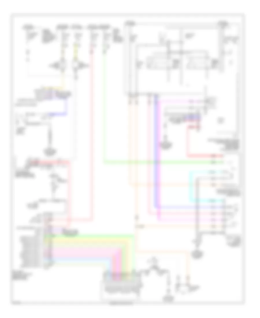 Wiper Washer Wiring Diagram for Infiniti M37 2012