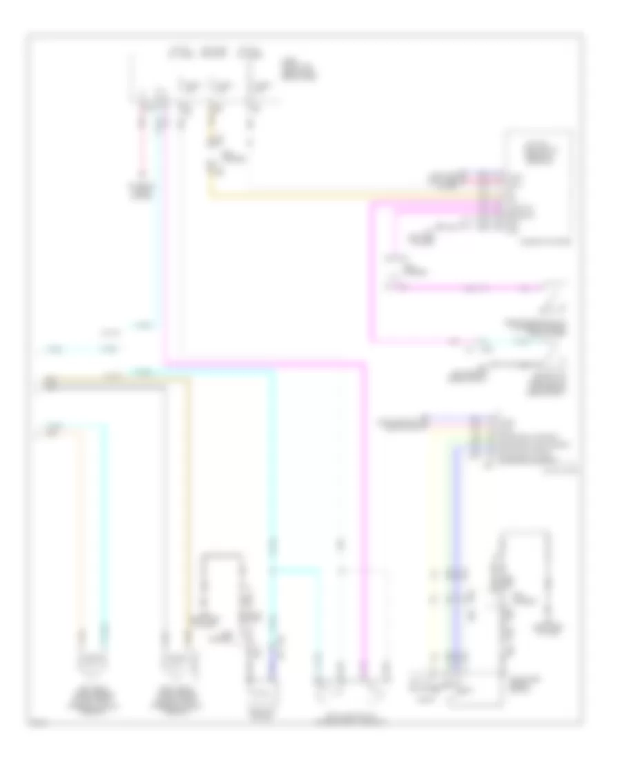 Anti-lock Brakes Wiring Diagram (2 of 2) for Infiniti M37 Sport 2012