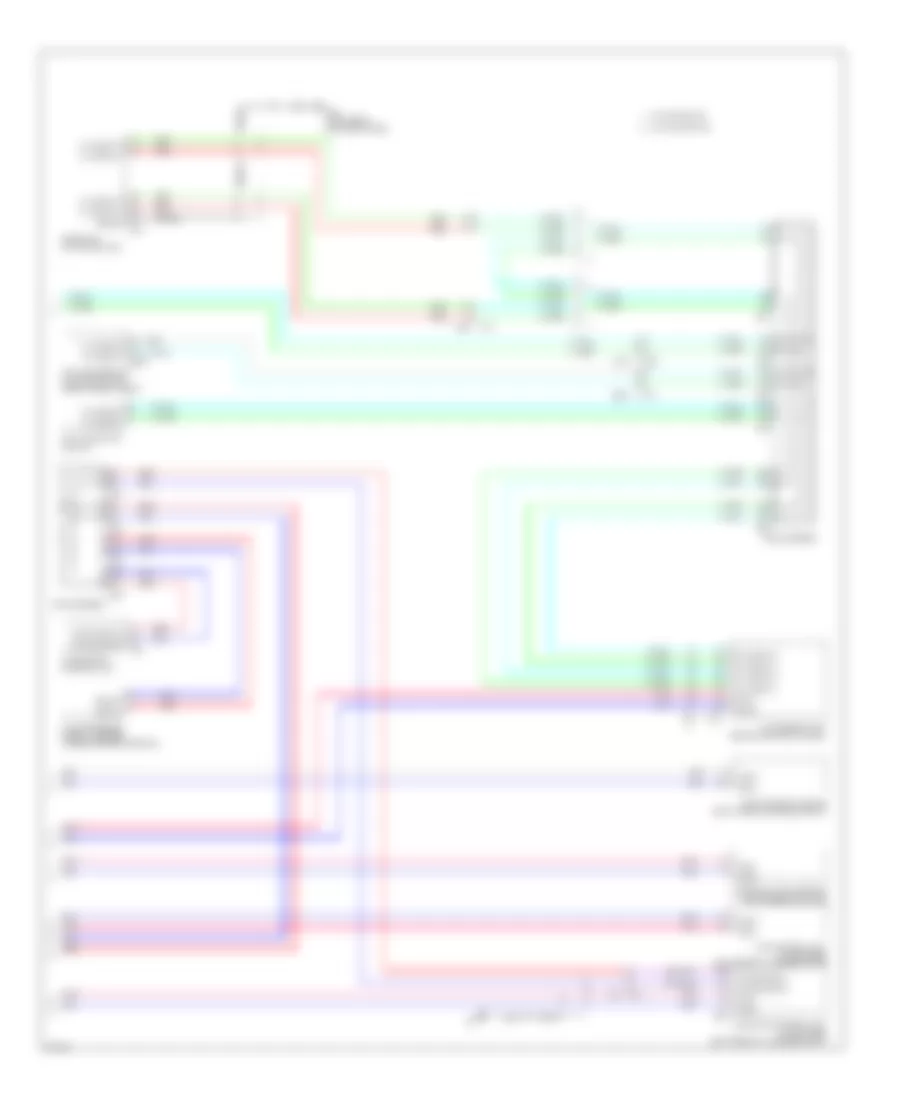 Computer Data Lines Wiring Diagram without ICC 2 of 2 for Infiniti M37 Sport 2012