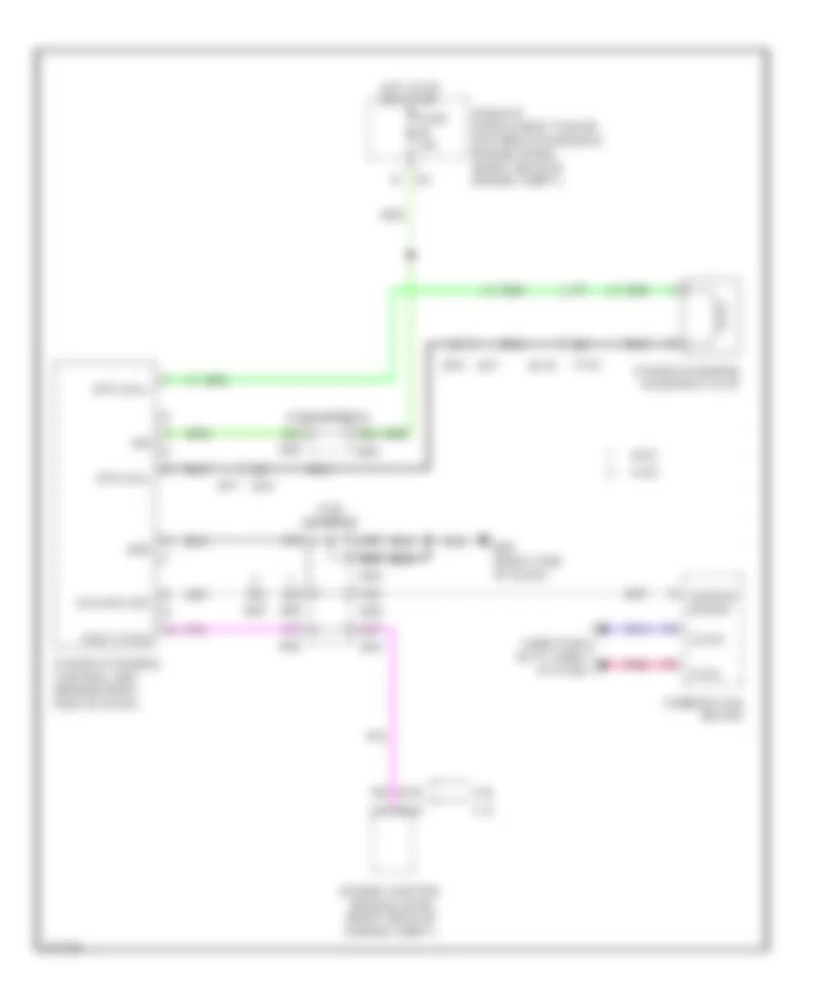 Electronic Power Steering Wiring Diagram, without 4WAS for Infiniti M37 Sport 2012