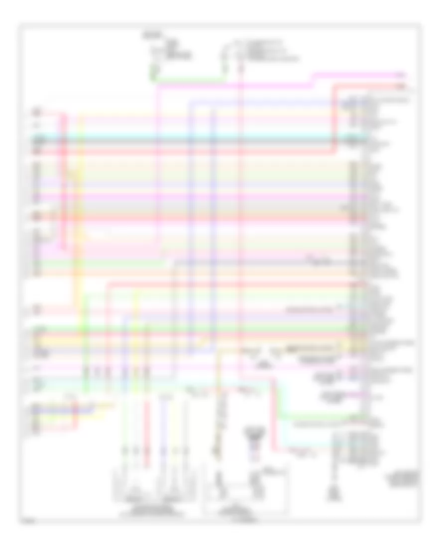 3.7L, Engine Performance Wiring Diagram (5 of 6) for Infiniti M37 Sport 2012