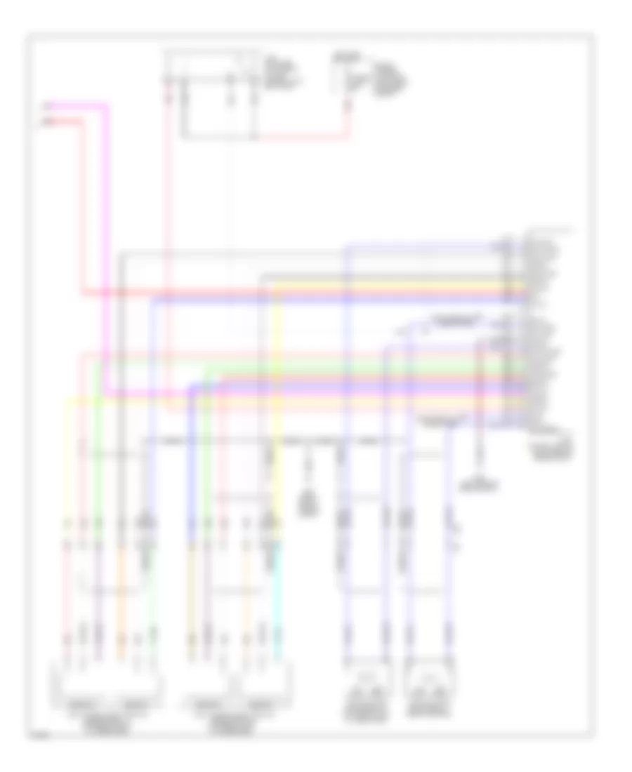 3.7L, Engine Performance Wiring Diagram (6 of 6) for Infiniti M37 Sport 2012