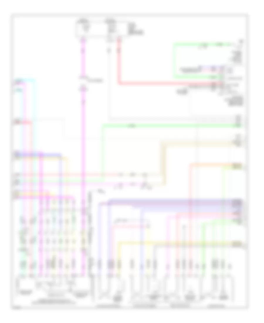 Memory Systems Wiring Diagram (2 of 3) for Infiniti M37 Sport 2012