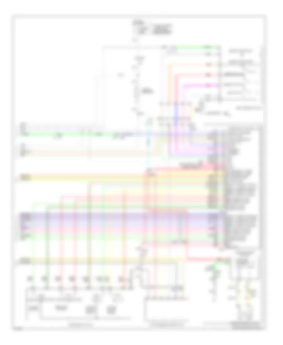 Memory Systems Wiring Diagram 3 of 3 for Infiniti M37 Sport 2012