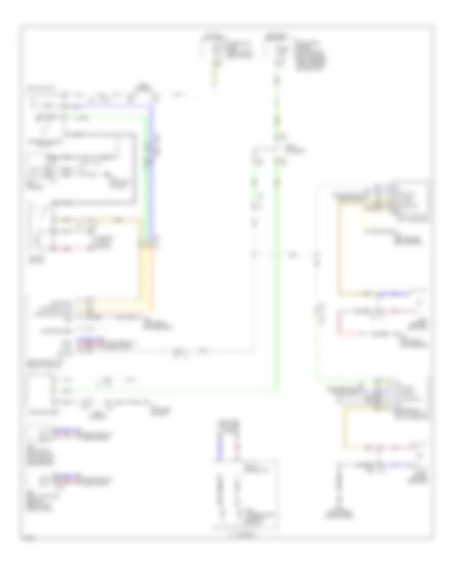 Blind Spot Information System Wiring Diagram for Infiniti M37 Sport 2012