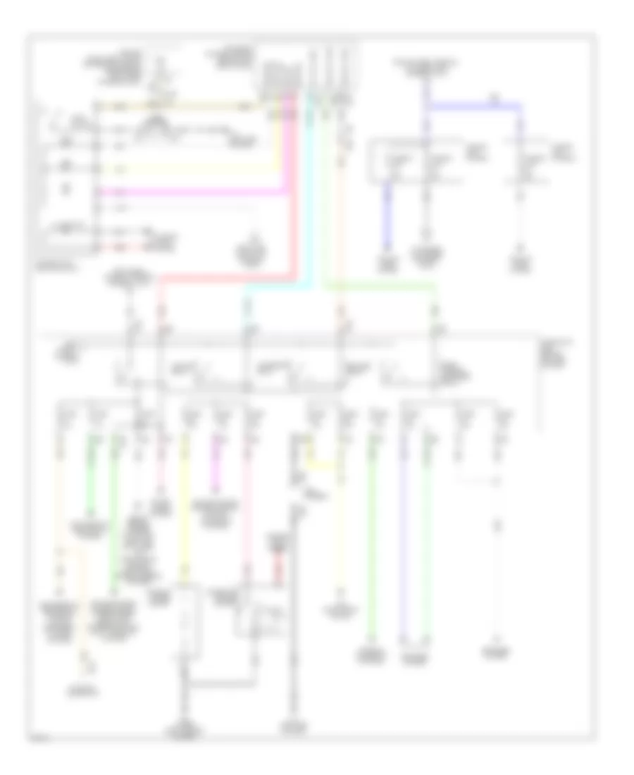 Power Distribution Wiring Diagram 2 of 3 for Infiniti M37 Sport 2012