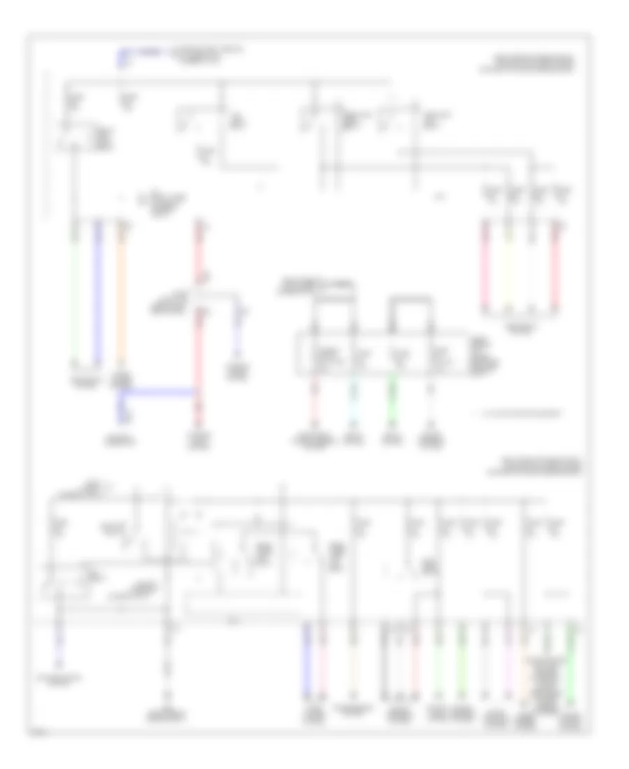 Power Distribution Wiring Diagram 3 of 3 for Infiniti M37 Sport 2012