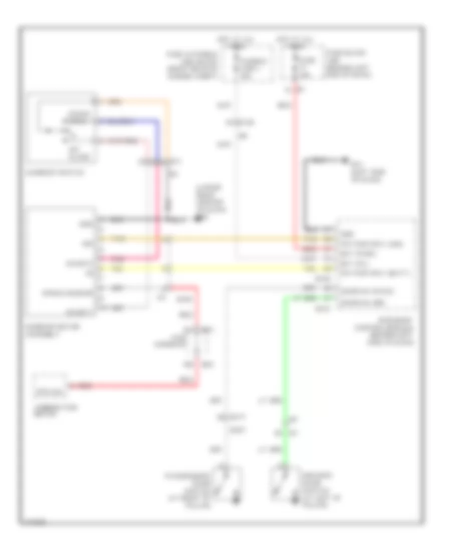 Power TopSunroof Wiring Diagram for Infiniti M37 Sport 2012