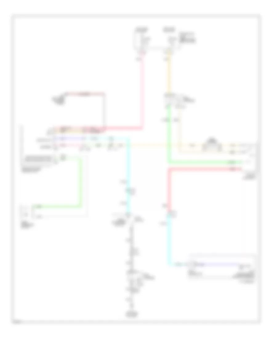 Rear Window Sun Shade Wiring Diagram for Infiniti M37 Sport 2012