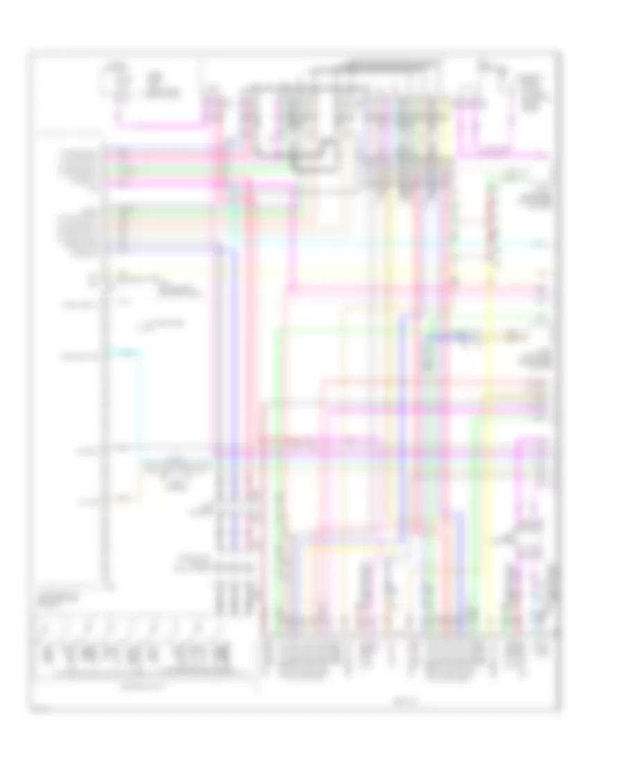 Radio Wiring Diagram with Navigation 1 of 4 for Infiniti M37 Sport 2012