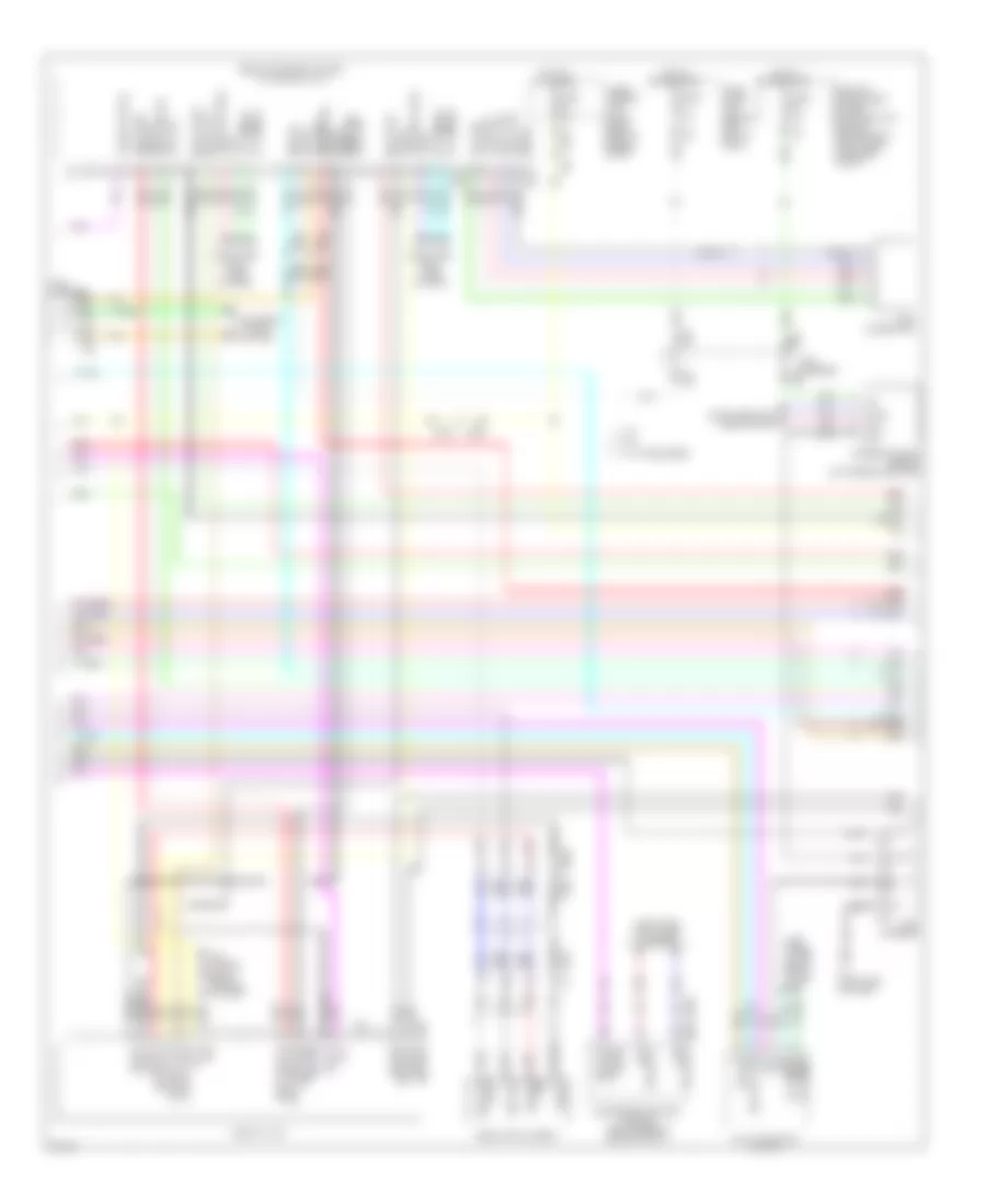 Radio Wiring Diagram, with Navigation (2 of 4) for Infiniti M37 Sport 2012