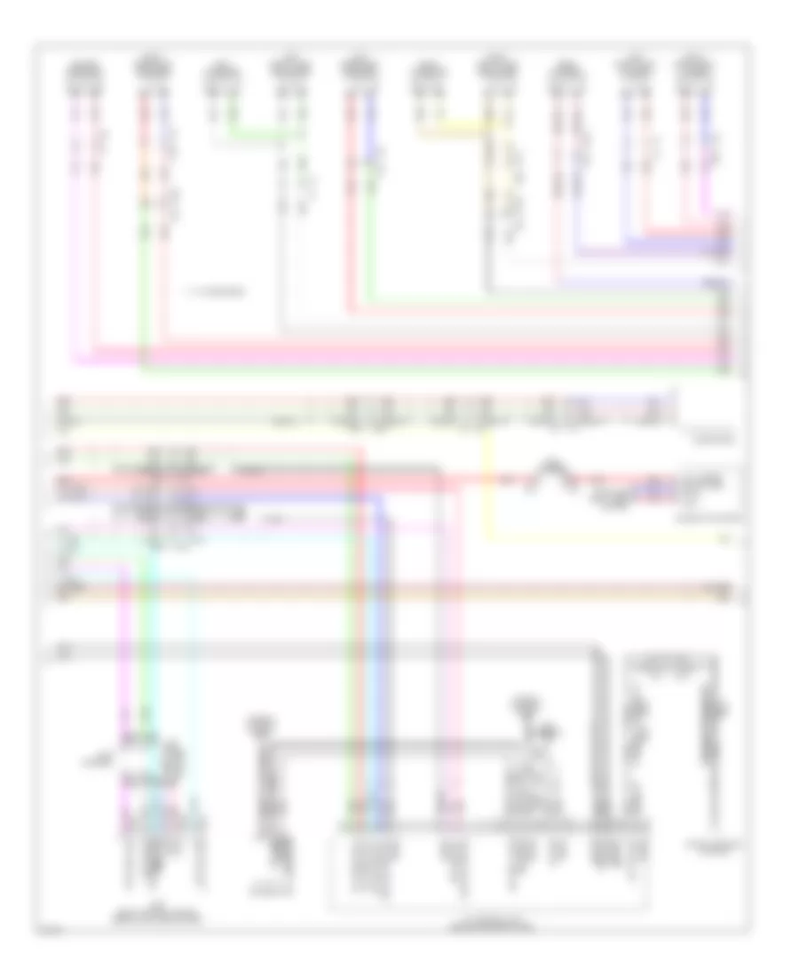 Radio Wiring Diagram, with Navigation (3 of 4) for Infiniti M37 Sport 2012