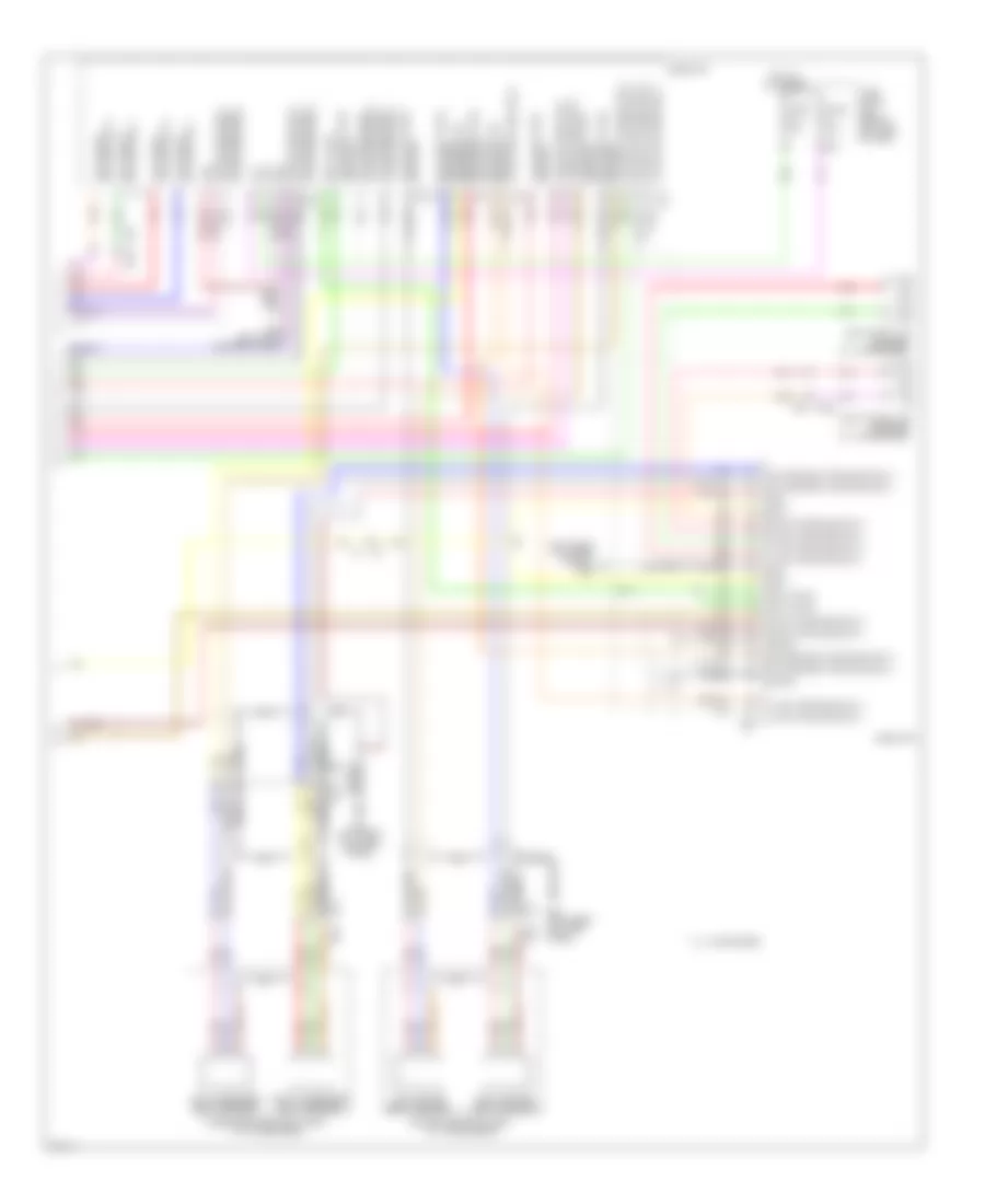 Radio Wiring Diagram, with Navigation (4 of 4) for Infiniti M37 Sport 2012