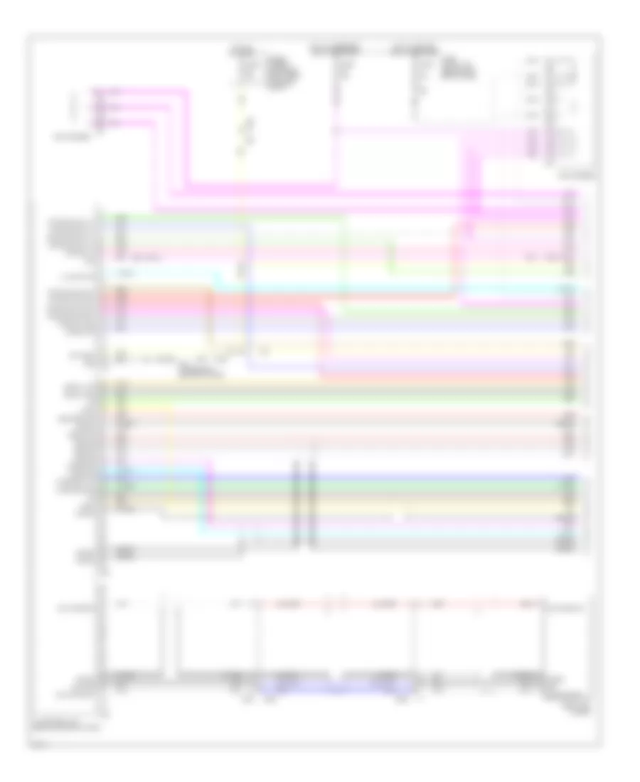 Radio Wiring Diagram, without Navigation (1 of 4) for Infiniti M37 Sport 2012