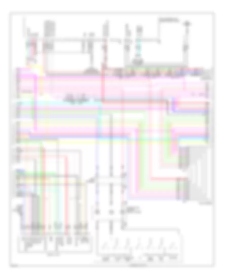 Radio Wiring Diagram without Navigation 2 of 4 for Infiniti M37 Sport 2012