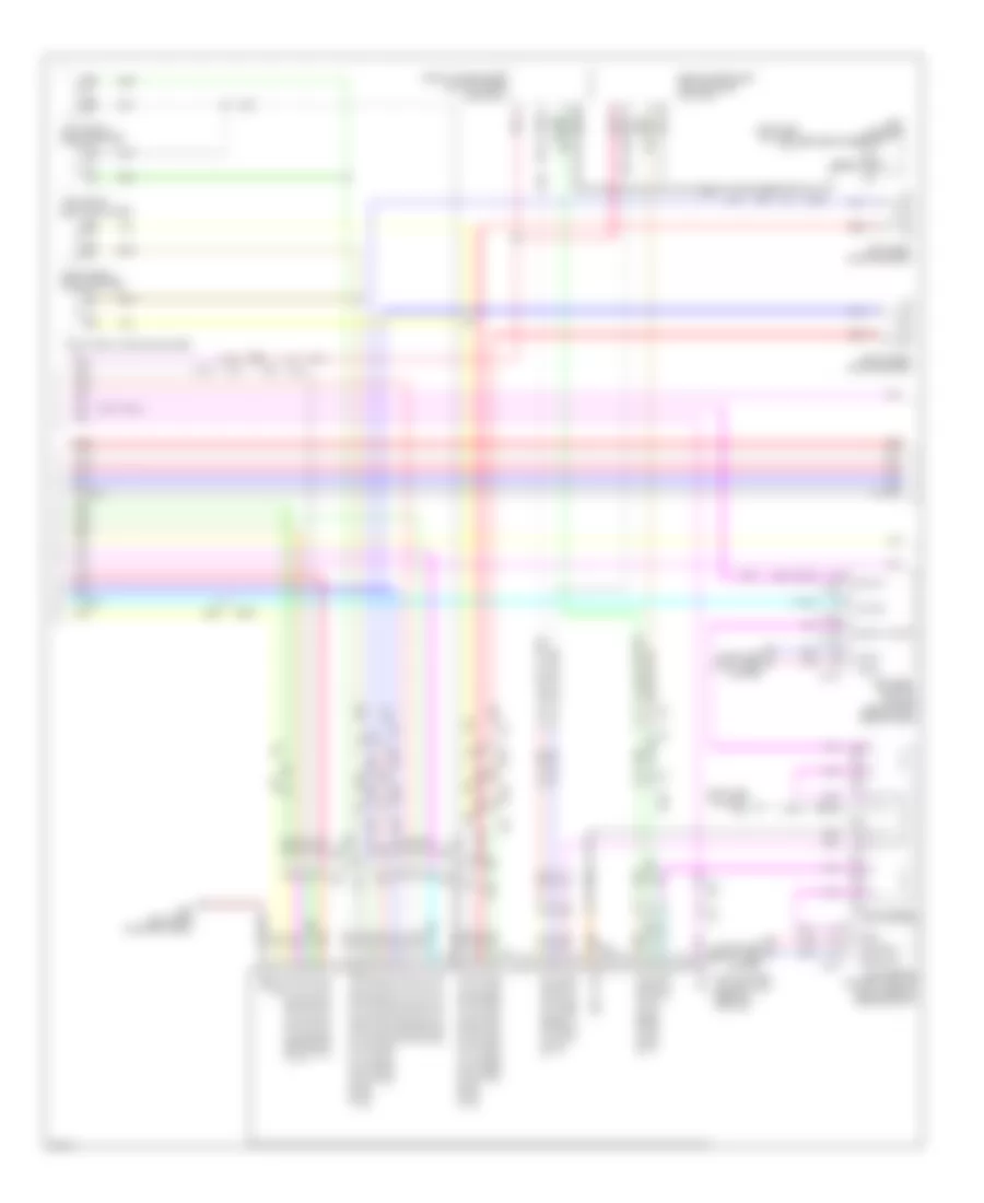 Radio Wiring Diagram, without Navigation (3 of 4) for Infiniti M37 Sport 2012