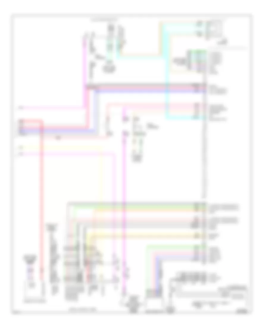 Radio Wiring Diagram without Navigation 4 of 4 for Infiniti M37 Sport 2012