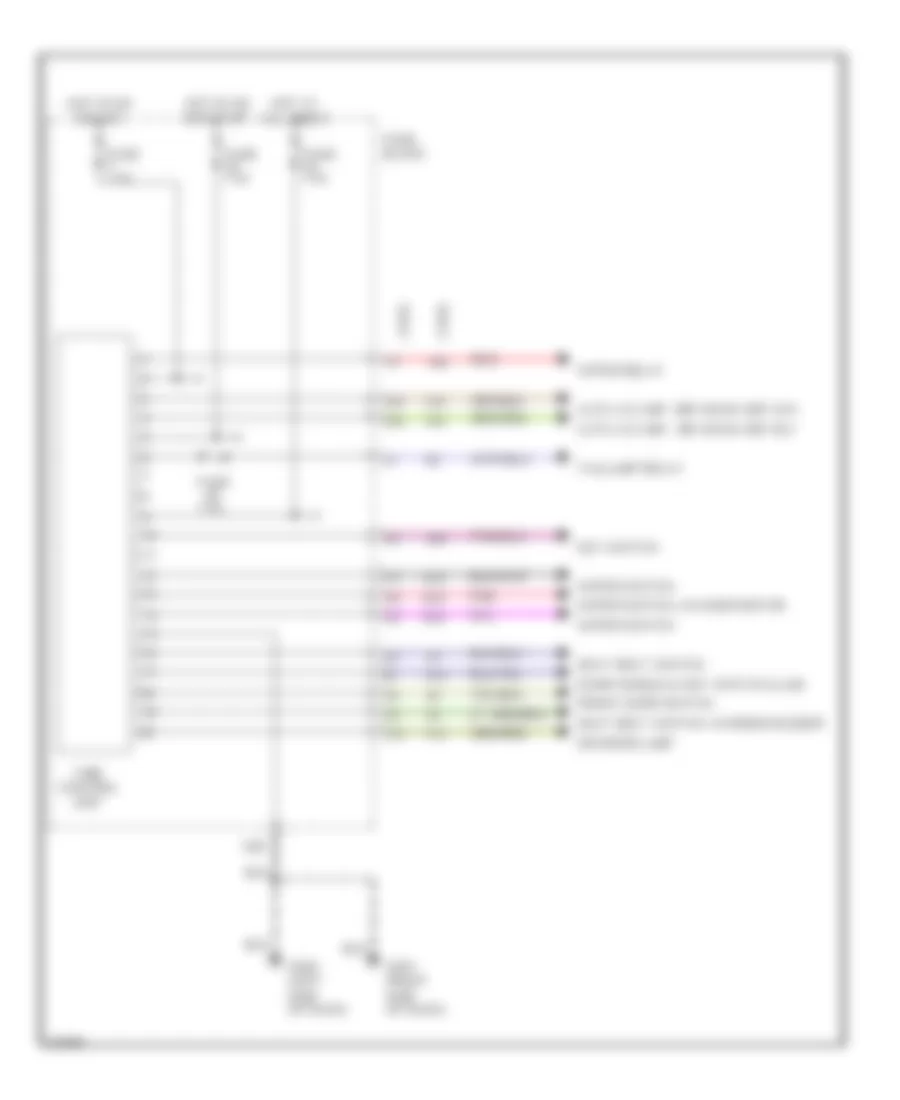 Time Control Unit Wiring Diagram for Infiniti J30 1995