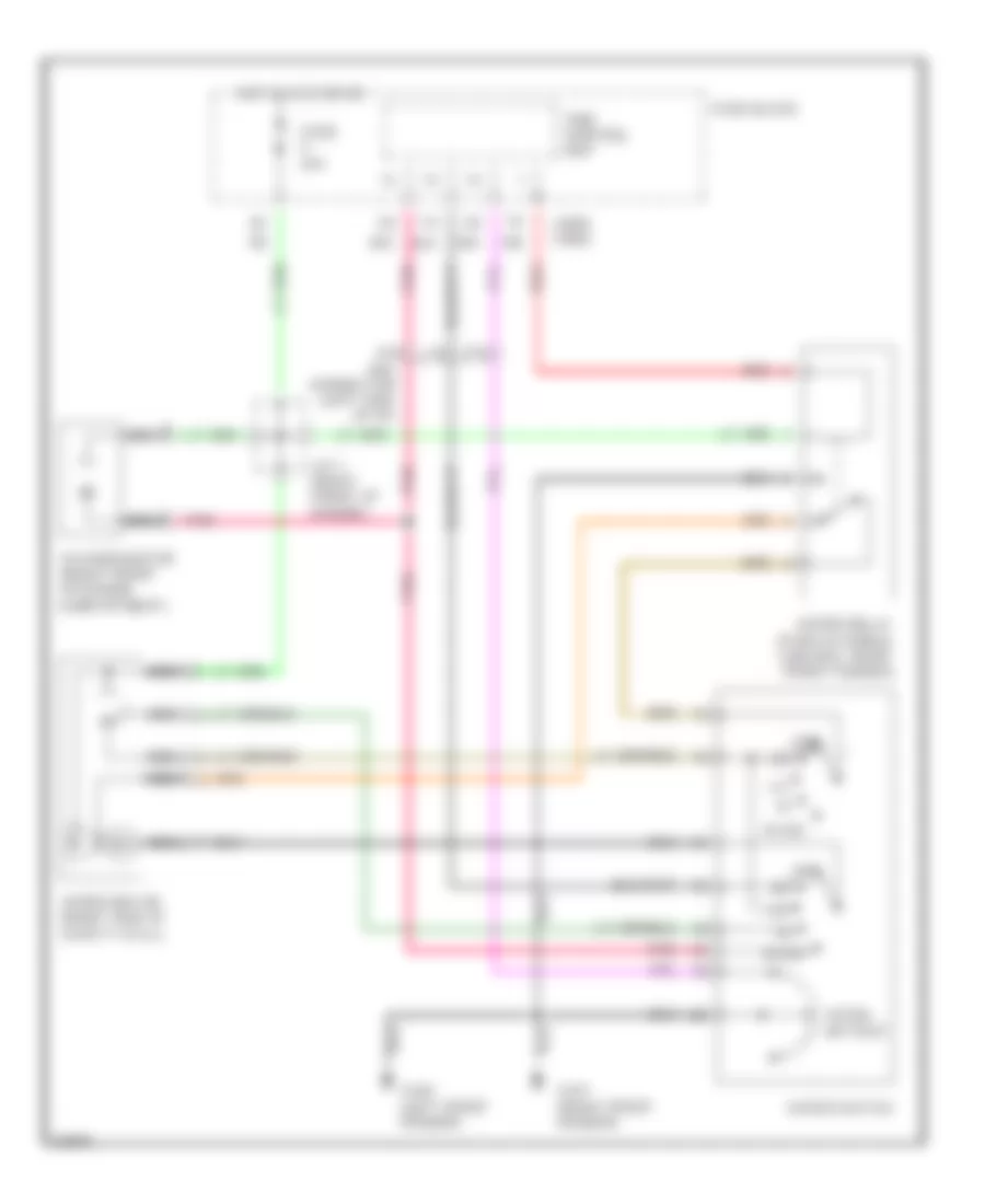 Wiper Washer Wiring Diagram for Infiniti J30 1995