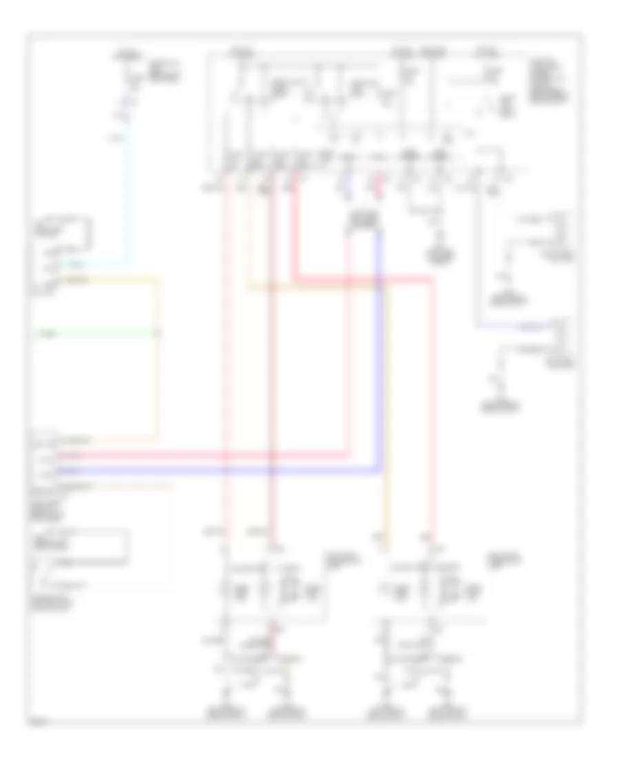 Headlamps Wiring Diagram, without DRL (2 of 2) for Infiniti M35 2007