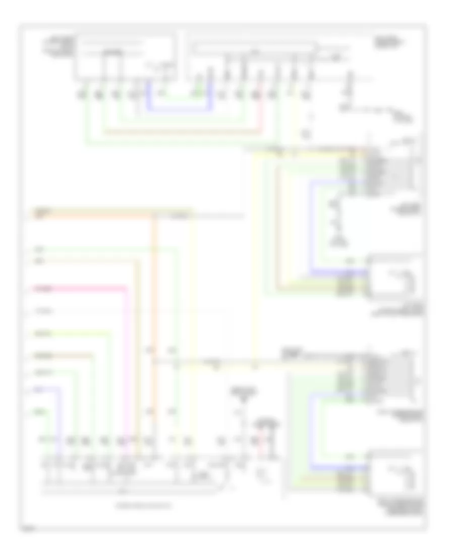 Power Windows Wiring Diagram 2 of 2 for Infiniti M35 2007