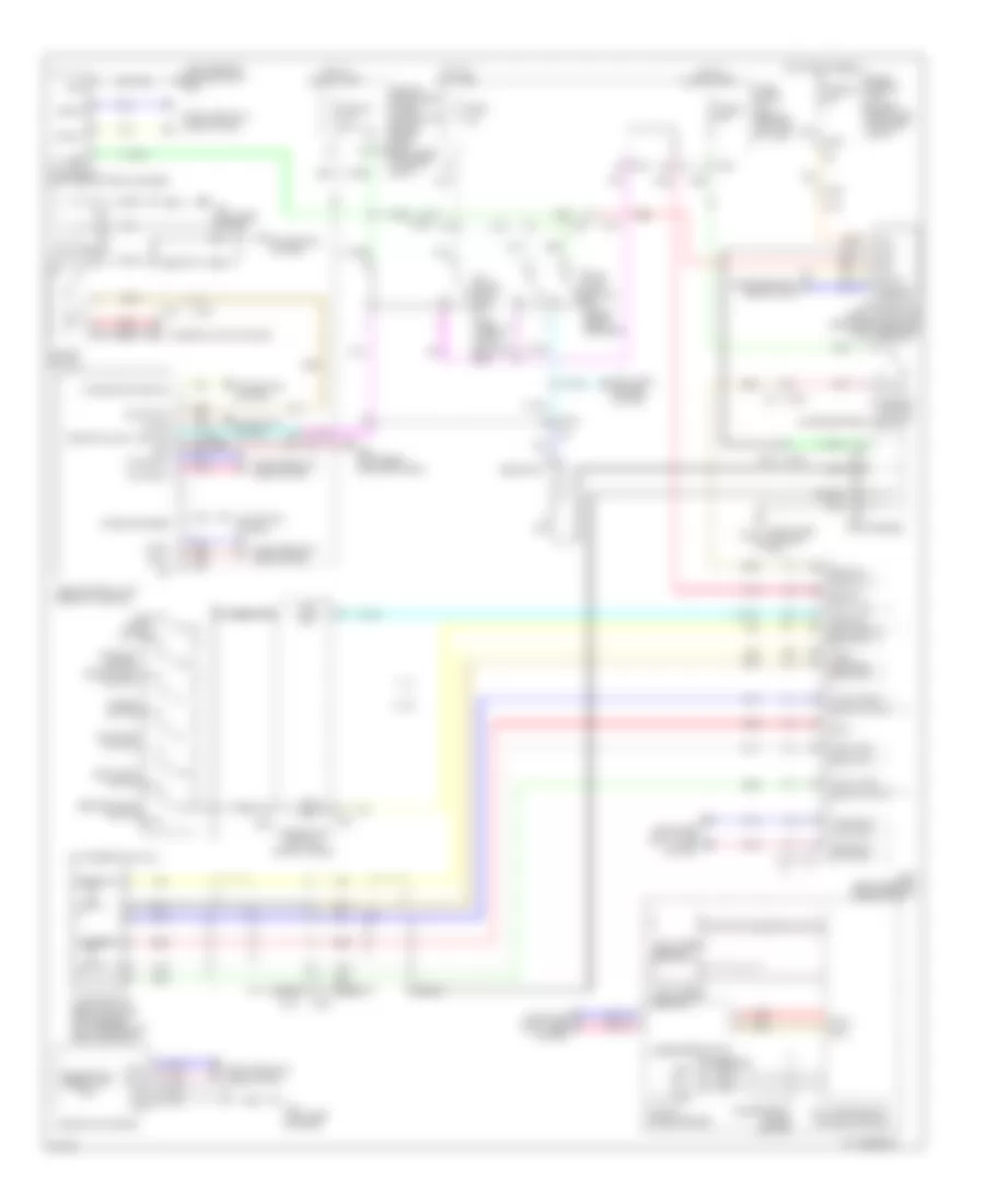 Intelligent Cruise Control Wiring Diagram for Infiniti M37 x 2012
