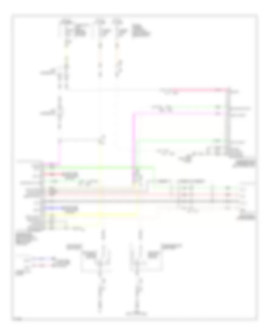 Passive Restraints Wiring Diagram for Infiniti M37 x 2012
