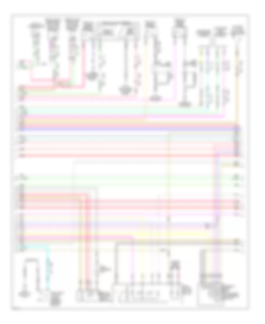Power Door Locks Wiring Diagram (2 of 4) for Infiniti M37 x 2012