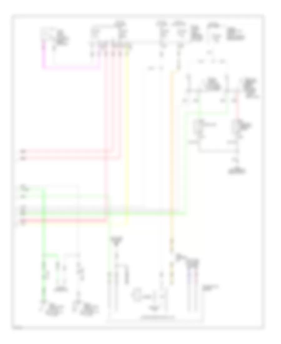 Power Door Locks Wiring Diagram (4 of 4) for Infiniti M37 x 2012