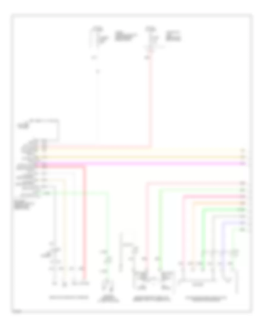 Power Windows Wiring Diagram 1 of 2 for Infiniti M37 x 2012