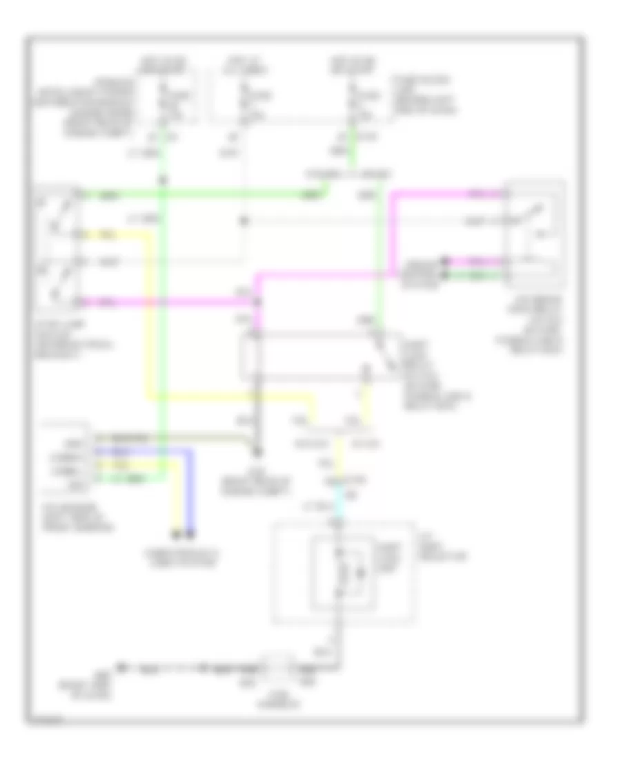 Shift Interlock Wiring Diagram for Infiniti M37 x 2012