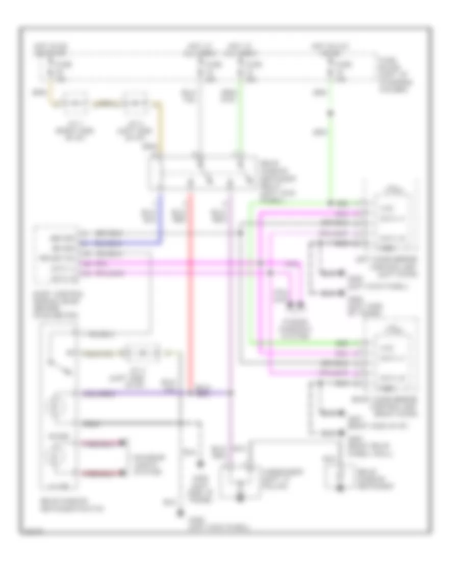 Defogger Wiring Diagram for Infiniti Q45 1995