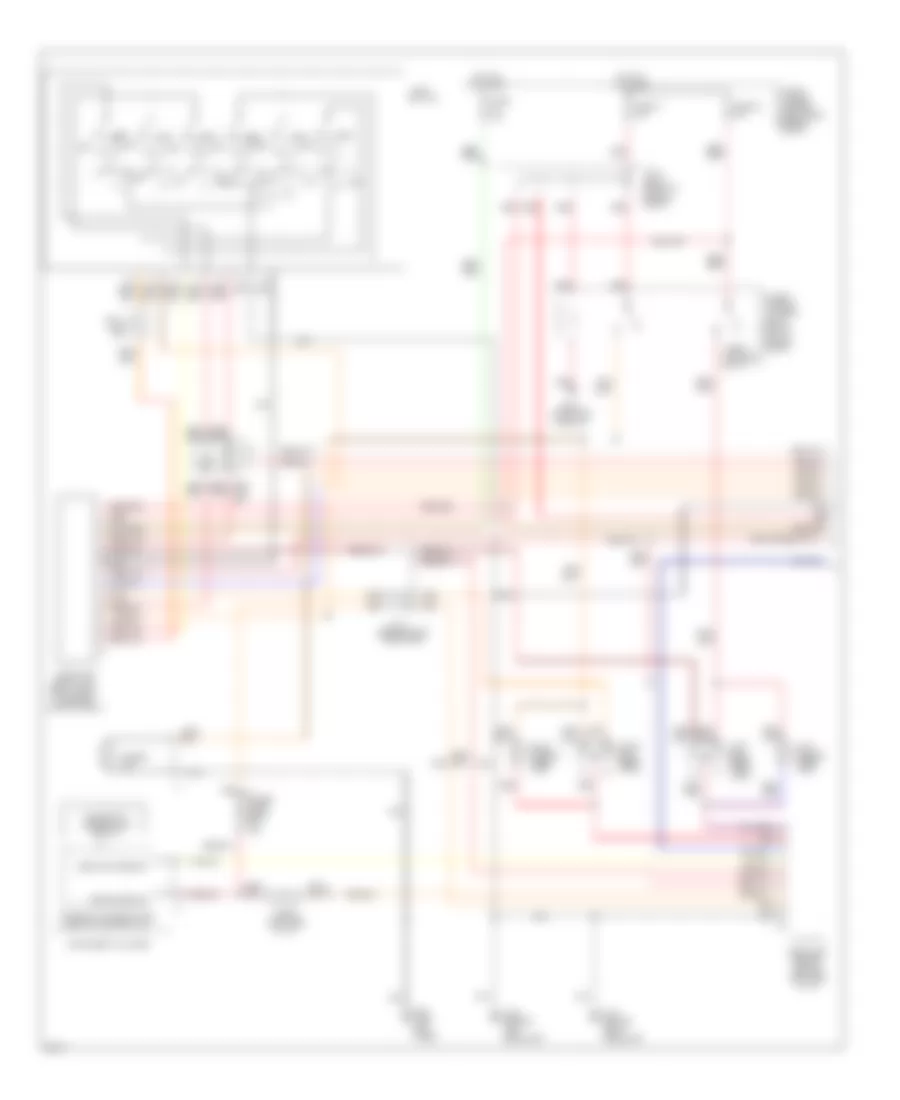Headlamps Wiring Diagram, with DRL (1 of 2) for Infiniti Q45 1995