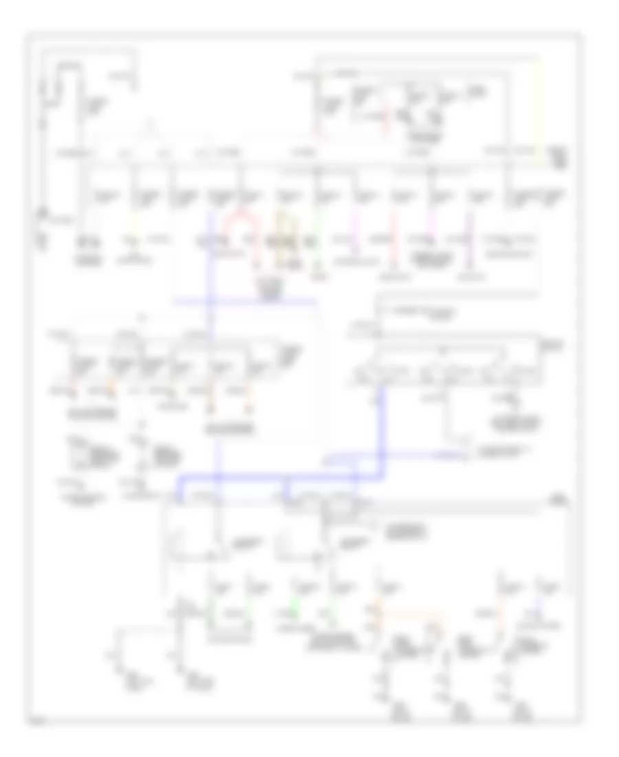 Power Distribution Wiring Diagram 1 of 2 for Infiniti Q45 1995