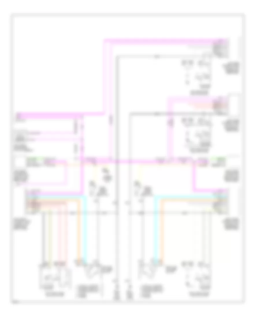 Power Door Lock Wiring Diagram (2 of 2) for Infiniti Q45 1995